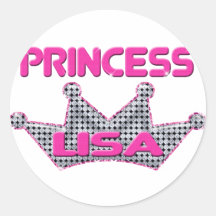 Princess Lisa Round Sticker