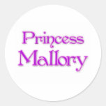 Princess Mallory Round Stickers