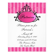Princess Name Filigree Invitations