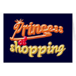 princess of shopping greeting card