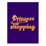 princess of shopping post card