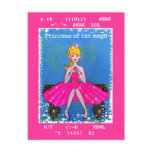 Princess of txt msgN postcard