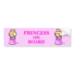 Princess On Board bumper stickers