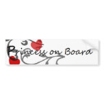 Princess on Board Sticker2 bumper stickers
