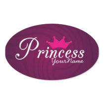 Princess Oval Stickers