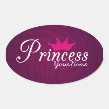Princess Oval Stickers