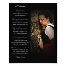 Princess Picture with "Princess" Poem Photo Print