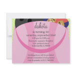 Princess Pink In The Bag Bowling Birthday Party invitations