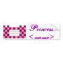 Princess Pink/Pink Castle Bumper Sticker