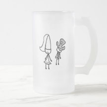 Princess & Pirate Doodle Coffee Mug