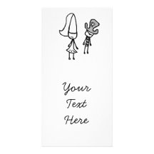 Princess & Pirate Doodle Photo Card