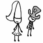 Princess & Pirate Doodle Photo Sculpture