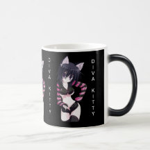 PRINCESS PORTRAITS "DIVA KITTY" COFFEE MUG