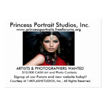 Princess Portraits FORUM Business Cards