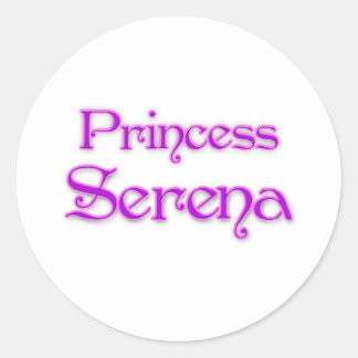 serena stickers name princess