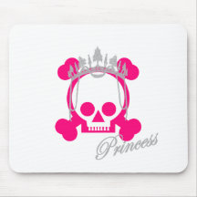 Princess Skull Mouse Pad