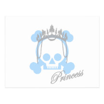 Princess Skull Postcard