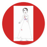 Princess the Zombie the second Round Stickers