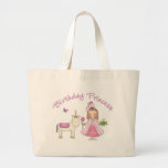 Princess Unicorn Birthday Girl Canvas Bags