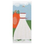 Princess Wedding Dress, custom menu cards rack cards