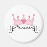 Princess With Crown - Customisable Magnets