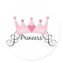 Princess With Crown - Customisable stickers