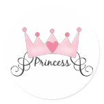 Princess With Crown - Customisable stickers