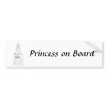 Princess With Flowers bumper stickers