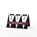 PRINCIPAL SPONSOR Invitation - 3 Tuxedos cards