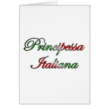 Principessa Italiana (Italian Princess) Greeting Card