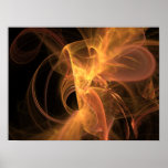 Print: Golden Swirl