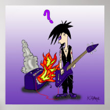 Print "Goth To A Flame" - by Kev Moore