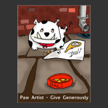 Print "Paw Artist Dali" - by Kev Moore