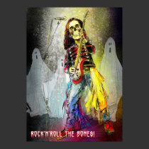Print "Rock'n Roll The Bones" - by Miki