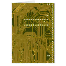 Printed Circuit board wiring Greeting Card