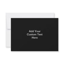 Printed Custom Monogram. Black and Pale Grey. Custom Invites