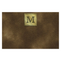 Printed Custom Monogram Image. Brown. Flyer Design