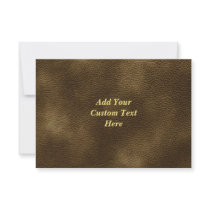 Printed Custom Monogram Image. Brown. Custom Invitations