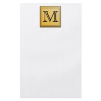 Printed image of a custom monogram design. custom flyer