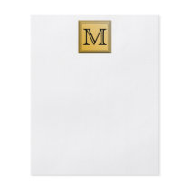Printed image of a custom monogram design. flyer design