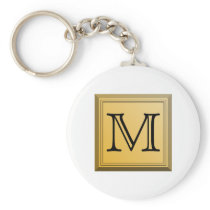 Printed image of a custom monogram design. keychains