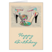Printed Leather with Rhinestones