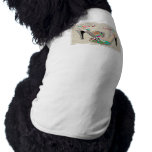 Printed Leather with Rhinestones Doggie Tee Shirt