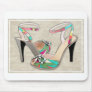 Printed Leather with Rhinestones Mouse Mats