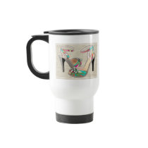 Printed Leather with Rhinestones Mug