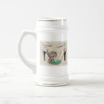 Printed Leather with Rhinestones Coffee Mug