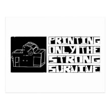 Printing Survive Postcard