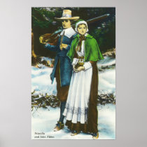 Priscilla and John Alden Scene