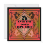 Prisma Collection Save The Date Invitation Red