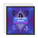 Prisma Collection Save The Date Royal Blue Custom Invites
